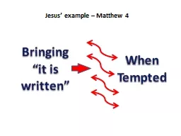 Bringing “it is written”