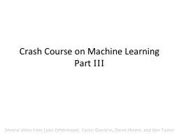 Crash Course on Machine
