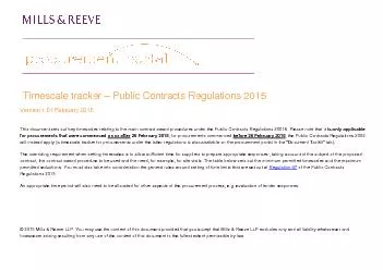 Public Contracts Regulations 2015