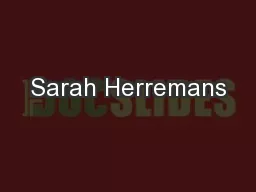 Sarah Herremans