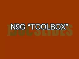 N9G “TOOLBOX”