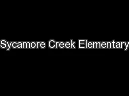 Sycamore Creek Elementary