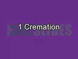 1 Cremation