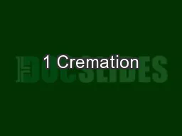 1 Cremation