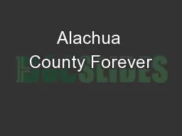 Alachua County Forever