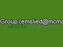 Emslie Group (emslied@mcmaster.ca