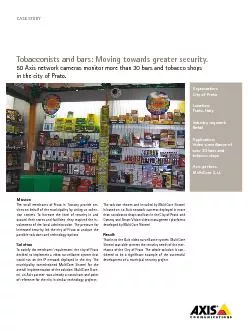 Tobacconists and bars: Moving towards greater security.