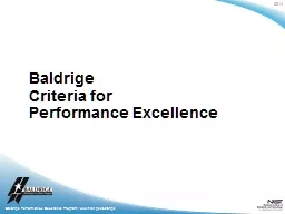 Baldrige Performance Excellence Program |