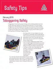 Tobogganing is a fun activity for groups of all ages, and it’s so
