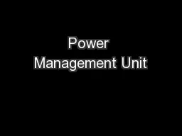 Power Management Unit