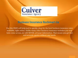 Business Insurance Rockmart Ga