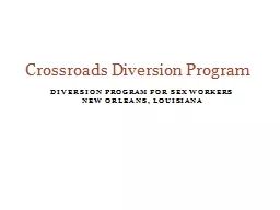 diversion program for sex workers