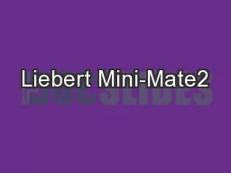Liebert Mini-Mate2