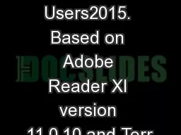 pod storp Users2015. Based on Adobe Reader XI version 11.0.10 and Terr