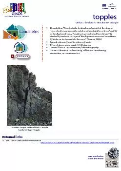 OIKOS  landslide  mechanism topple