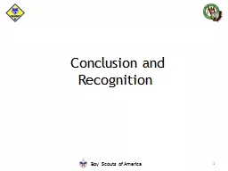 1  Conclusion and Recognition
