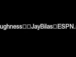 “Toughness”–JayBilas–ESPN.com