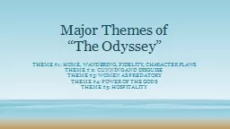 Major Themes of