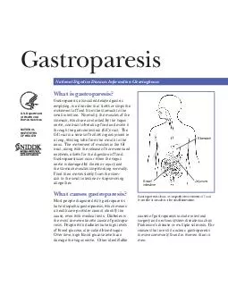 Gastroparesis National Digestive Diseases Information Clearinghouse U