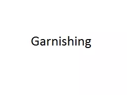 Garnishing