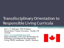 Transdisciplinary Orientation to Responsible Living Curricu