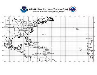 Atantc Basin Hrricane Tracking ChartNational Hurricne Center, Miami, F