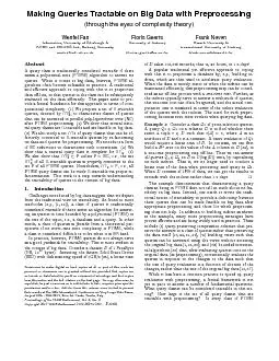 MakingQueriesTractableonBigDatawithPreprocessing(throughtheeyesofcompl