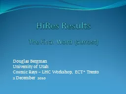 HiRes Results