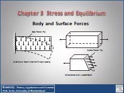 Chapter 3  Stress and Equilibrium