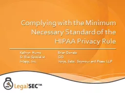 Complying with the Minimum Necessary Standard of the HIPAA