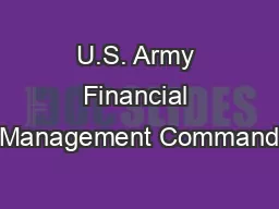U.S. Army Financial Management Command