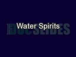 Water Spirits