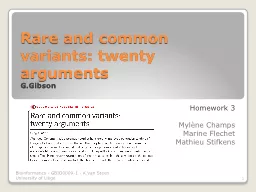 Rare and common variants: twenty arguments
