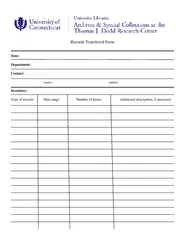 Records Transferral Form