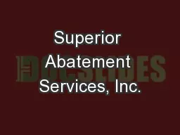 Superior Abatement Services, Inc.