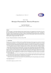 BiologicalTransmutations:HistoricalPerspectiveJean-PaulBiberian!Aix-Ma