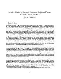 IterativeSolutionofTransonicFlowsoverAirfoilsandWings,IncludingFlowsat