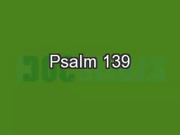 Psalm 139