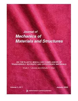 JournalofMechanicsofMaterialsandStructures