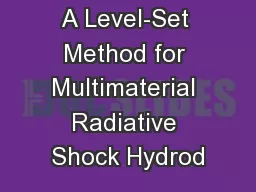 A Level-Set Method for Multimaterial Radiative Shock Hydrod