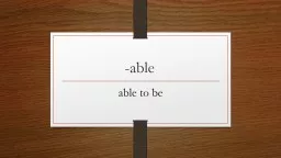 -able