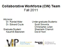 Collaborative Workforce (CW) Team