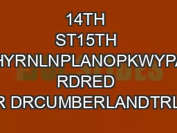 14TH ST15TH STKATHYRNLNPLANOPKWYPARKER RDRED RIVER DRCUMBERLANDTRLROBI