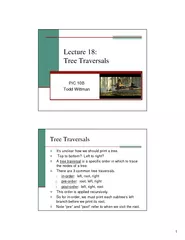 Lecture 18:Tree TraversalsPIC 10BTodd Wittman