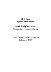 All Ireland Species Action Plan Irish Lady