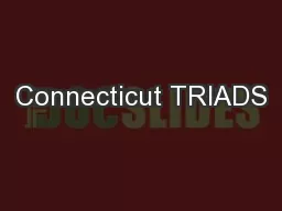 Connecticut TRIADS