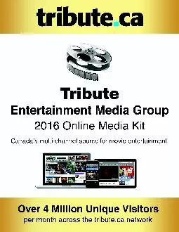 ContentsTribute Entertainment Media Group – tribute.ca and our Ne