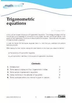 Trigonometricequations