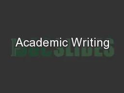 Academic Writing