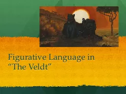 Figurative Language in “The Veldt”